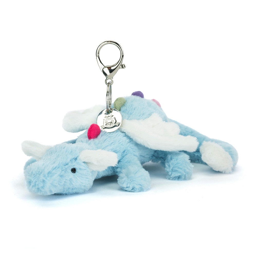 NWT Jellycat Sky Dragon Bag Charm, Guaranteed Authentic